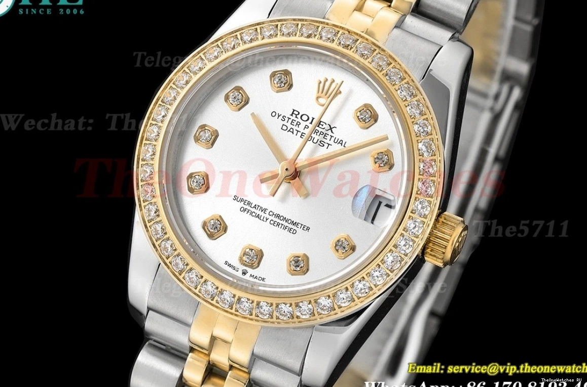 Dia MY8215 28mm Dia GDF YG SS Silver Datejust 0702